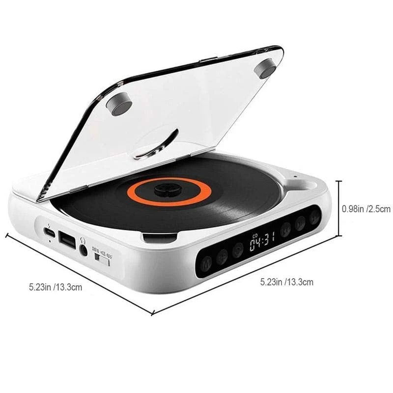 2025 Hot Selling Nostalgia Portable Bluetooth-Compatible CD player